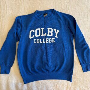 Lightly used unisex Colby College Classic Sweatshirt (M)